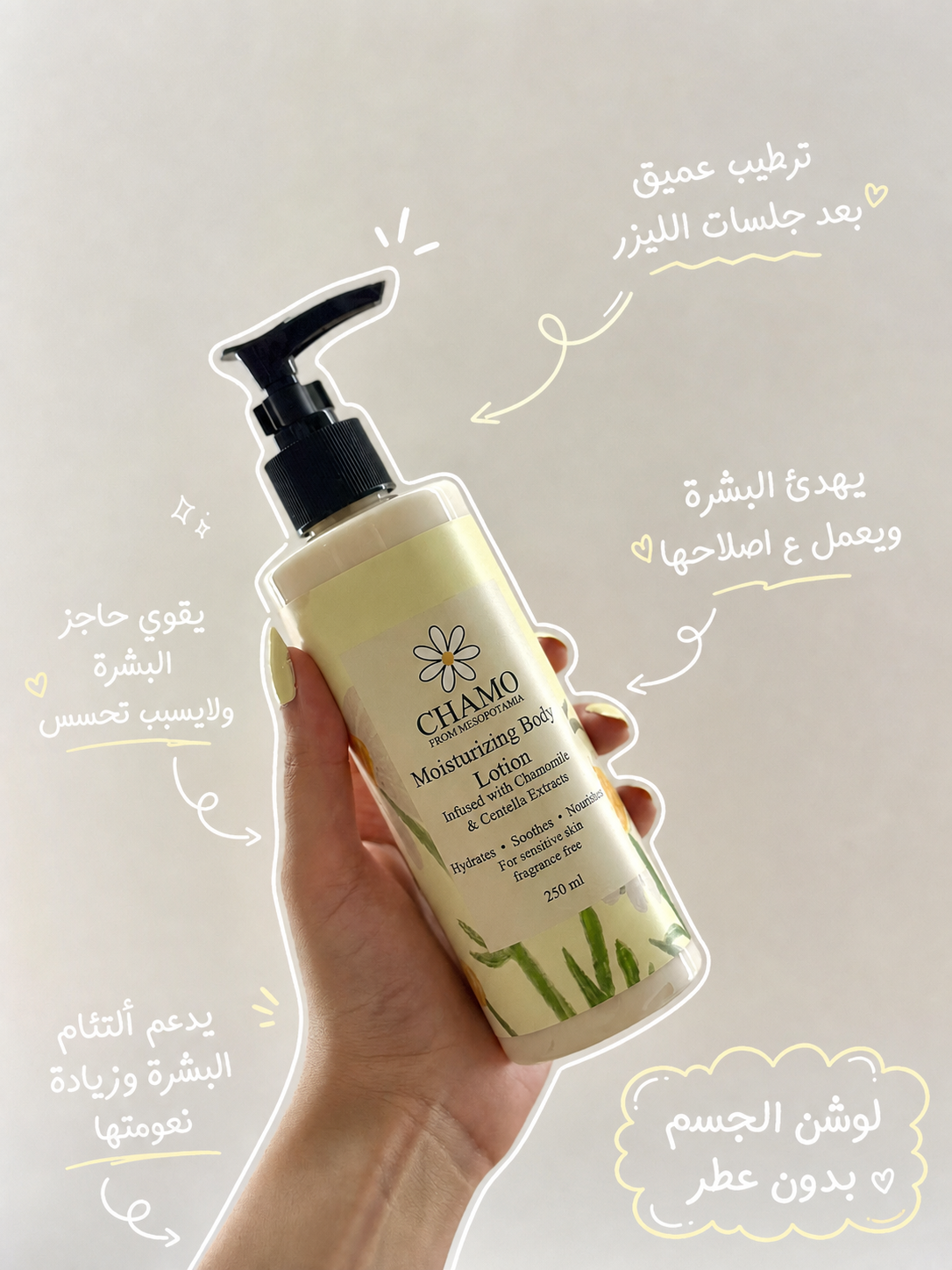 CHAMO Body Lotion - Benefits for Sensitive Skin